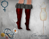 RVNe Gianna Boots Red