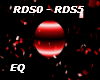 EQ Red Disco Ball Light