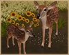 Forest Deer + Sunflowers