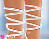 White Lace Up Heels