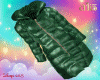 Long Puffy Coat Green