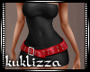 (KUK)Black mini dress