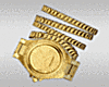 Gold Watch & Bracelet