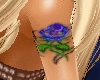 Blu Rose Arm Tattoo
