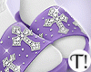 T! Cross Slippers Purple