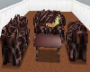 burgandy couch set