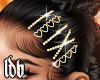 Gold Diamond Hair Pins L