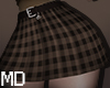 MD Creamy Plaid Skirt
