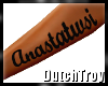 Anastatwsi arm tattoo