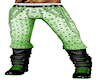 Green pants + Boots