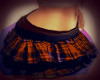 orange schoolgirl skirt