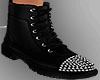 E* Black Spiked Boots