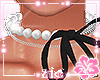 Pearl Choker Black