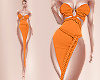 T- Diosa Dress orange