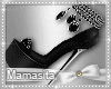 [M]Shimmer Black Shoes