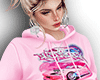 Graphic Hoodie Pink