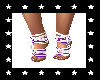 White N Purple Foot Wrap