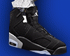 Black N White Jordans