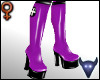 PVC Nurse boots purple