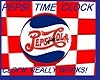 PEPSI TIME WORKING CLOCK