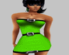 GREEN BELTED DRESS