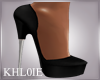 K black sexy heels