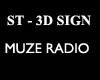 ST 3D SIGN MUZE RADIO