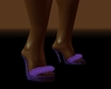 purple vevlet heels