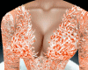 Elegant Orange Gown