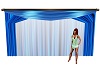 Animated Blue Curtains