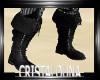 Black pirate boots