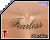 Fearless Chest Tattoo
