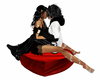 hot red kissing pillow
