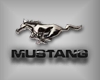 Chrome Mustang Logo w/BL