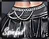 Ss✘Leather Black Skirt