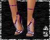 PVC Bling Heels-Purple