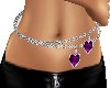 AMETHYST HEART BELLY CHA