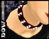 D0W Red Studded Collar