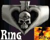 Evil Spade Skull RingFem