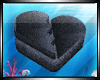 Black Leather Heart Sofa