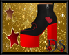 Black & Red Heart Boots.