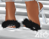 Xmas Fur Heels Black