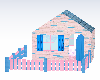  Pink and Blue Playhouse