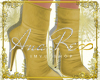 A∞ Gold Booties