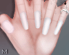 𝓜. White Nails