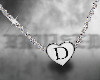 ⛧ necklace letter D