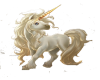 white n gold unicorn
