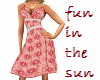 TF* Pink waisted dress