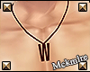 M' W Necklace black