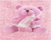 Pink teddy bear rug